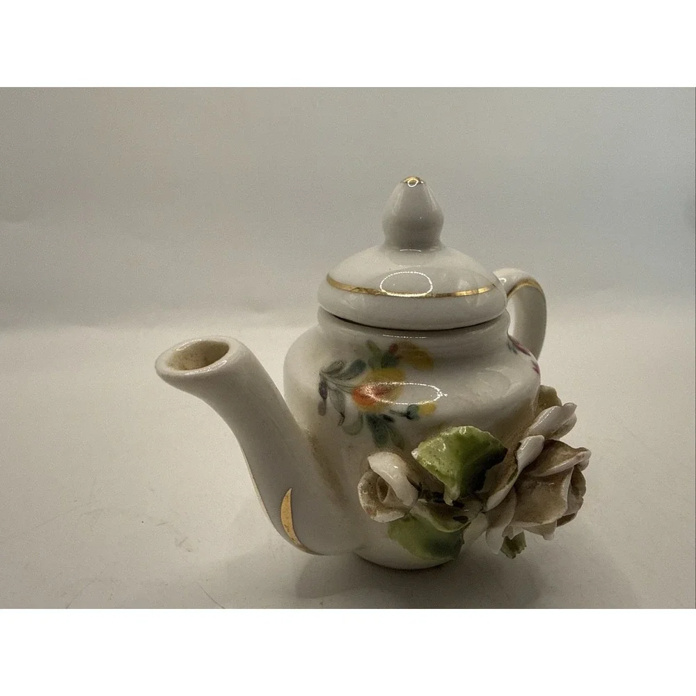 Vintage‎ SICO Teapot Calodimonte Flower Pattern Design Made In Germany
